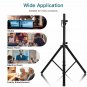 Pair Height Adjustable Tripod DJ PA Speaker Stands w/Carry Bag