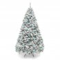 Best Choice Products 6ft Premium Snow Flocked Hinged Artificial Christmas Pine T
