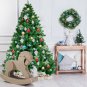 6'/7.5' PVC Artificial Christmas Tree Premium Hinged with Metal Legs