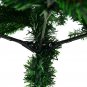6'/7.5' PVC Artificial Christmas Tree Premium Hinged with Metal Legs