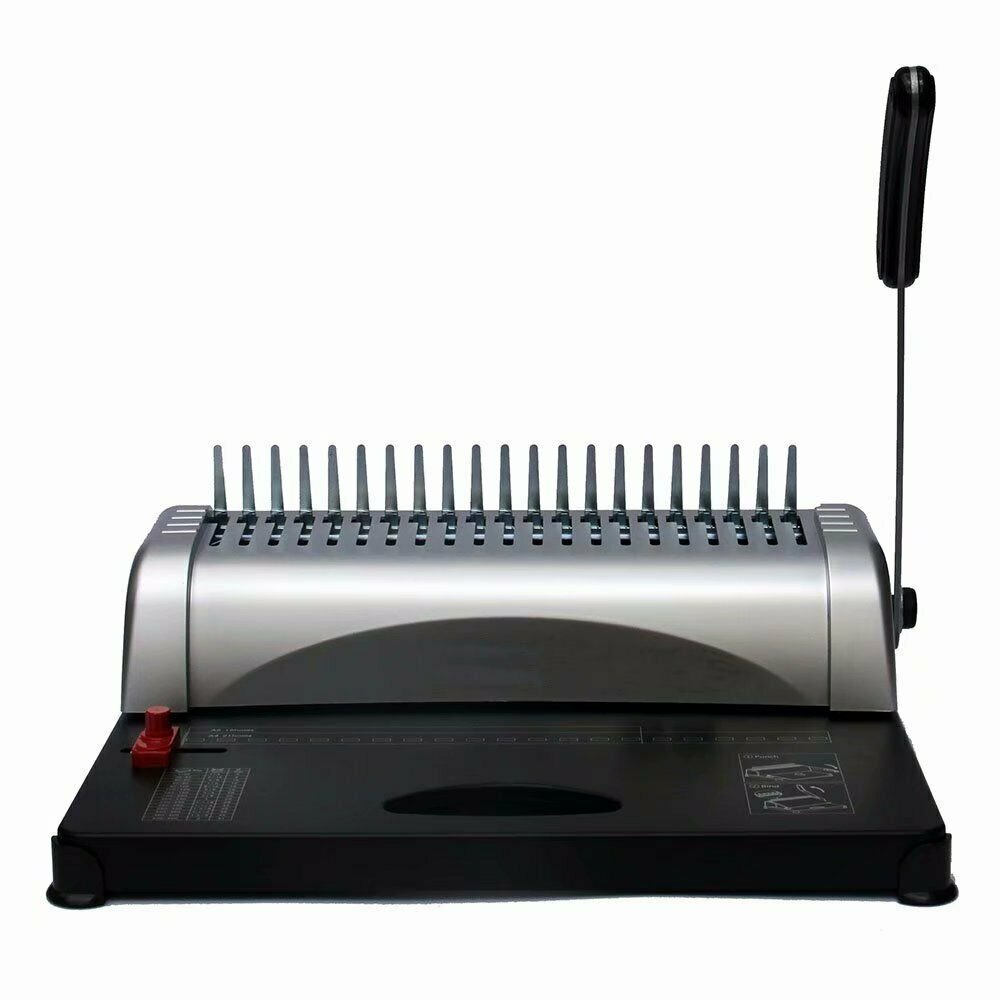 21-Hole 450 Sheets Paper Comb Punch Binder Binding Machine Scrapbook