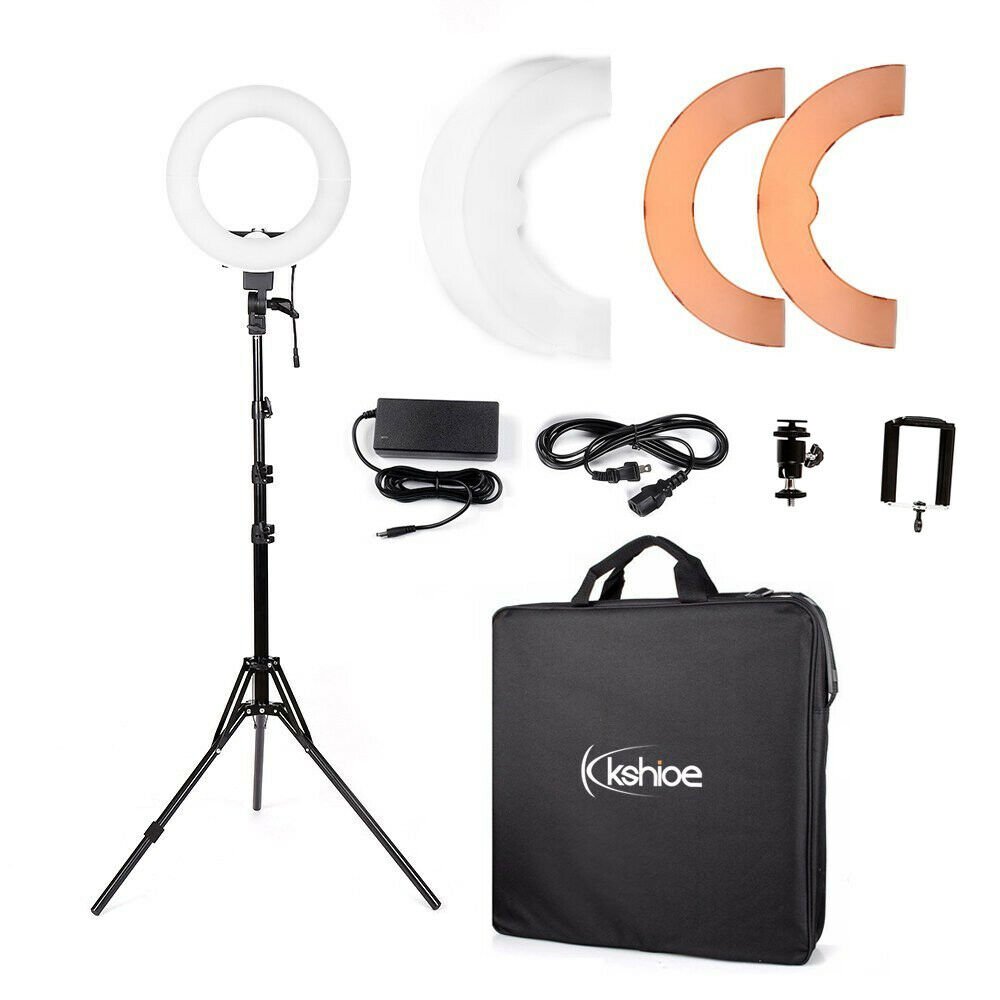 Zimtown 12" LED Photography Camera Ring Light Dimmable 5500K Lighting Photo Vide