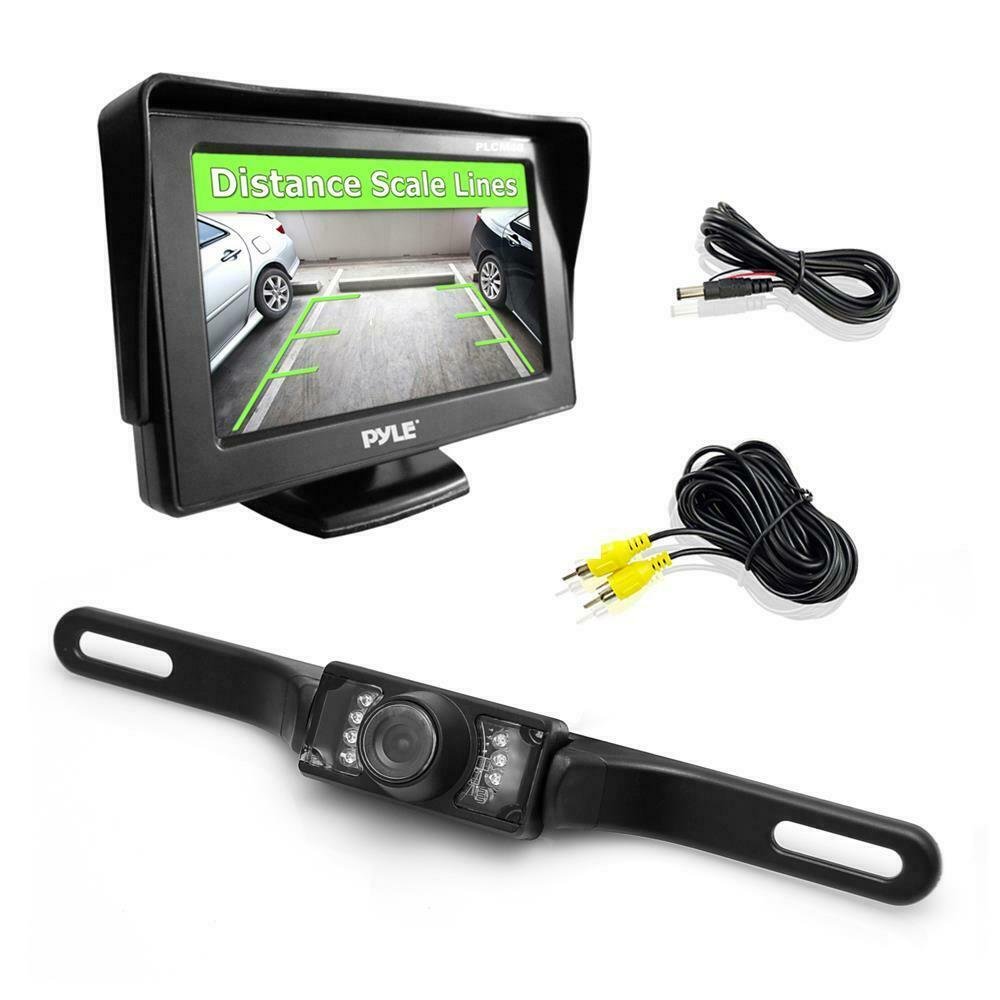 PYLE PLCM46 - Backup Rear View Car Camera Monitor Screen System Kit - Parking