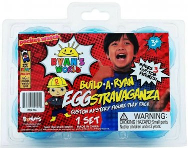 Ryan's World Build a Ryan Eggstravaganza Custom Mystery Figure Play Pack Set