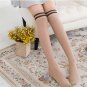New Women Knit Cotton Over The Knee Long Socks Striped Thigh High Stocking Socks