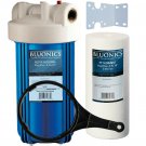Big Blue Sediment Water Filter System Whole House Purifier With 4.5 x 10 Cartrid