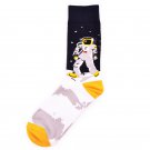 Pair of Moon Astronaut Dress Socks