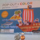 Brand New Petit Collage POP-COLOR IN PIRATES "Colour In Pirates Pop-Out" Toy