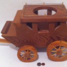 Vintage Wooden Western Stagecoach Planter Box, 17x10x7, Home Decor, Country &
