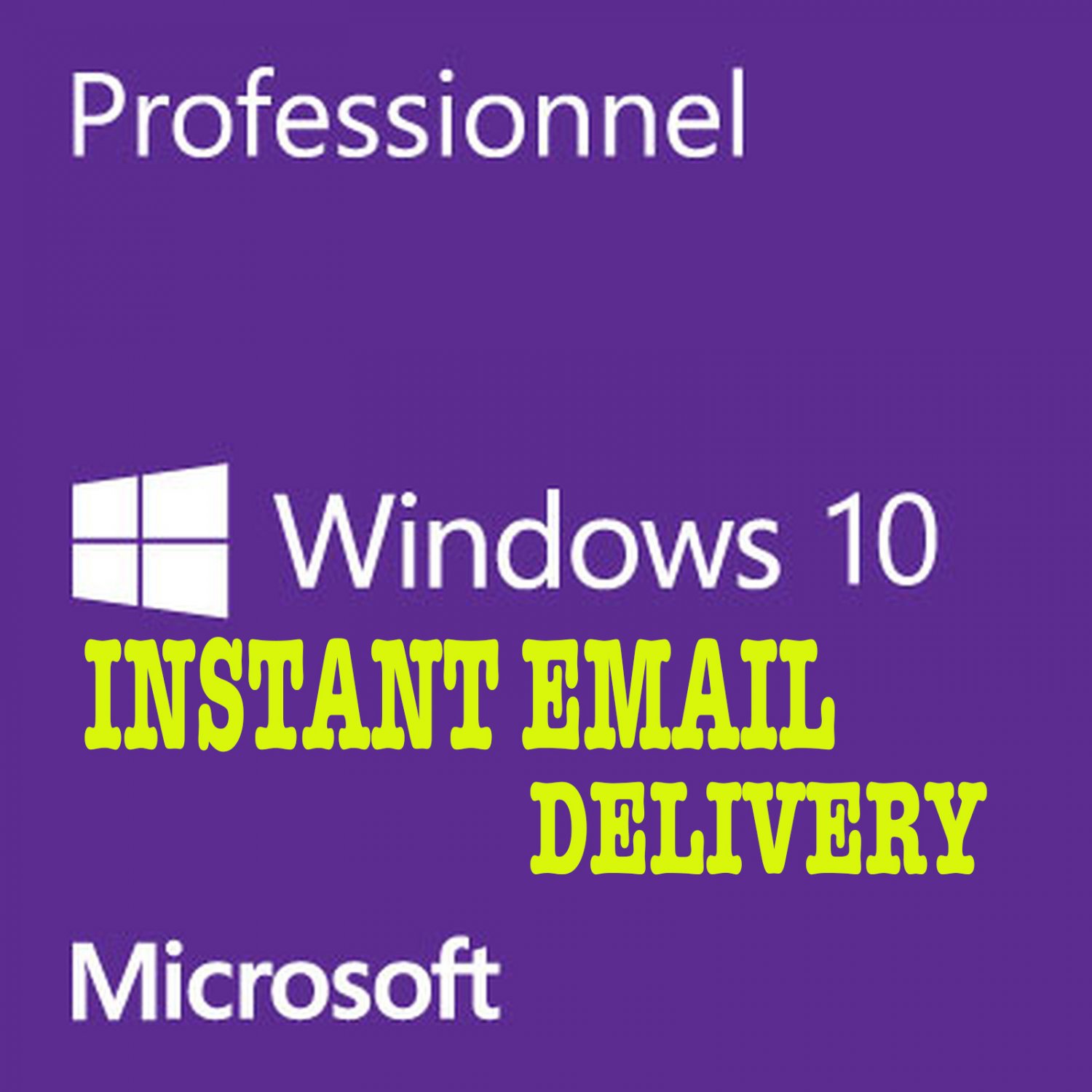 GENUINE WINDOWS 10 PROFESSIONAL PRO KEY 32 / 64BIT ACTIVATION CODE