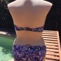 Womens speedo SIZE au 16 XL bandeau purple swimwear 2 piece bikini halter strapless