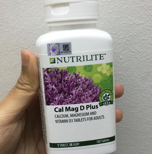 1 X Amway Nutrilite Cal Mag D Plus Calcium Magnesium Vitamin D 3 180 Tabs