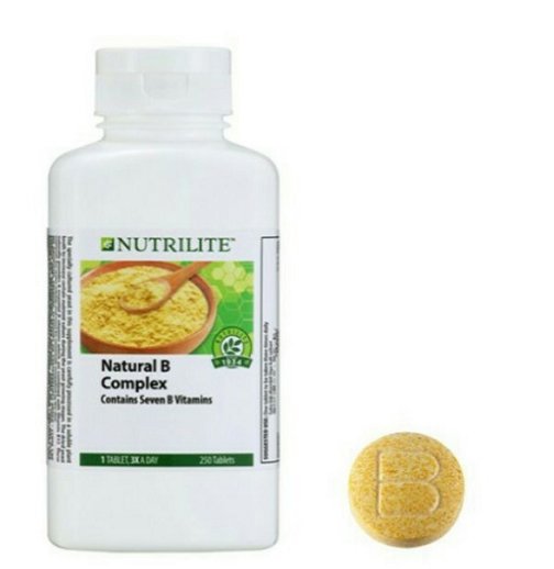 NEW NUTRILITE AMWAY Natural B Complex Contains 7 B Vitamins - 250 Tablets