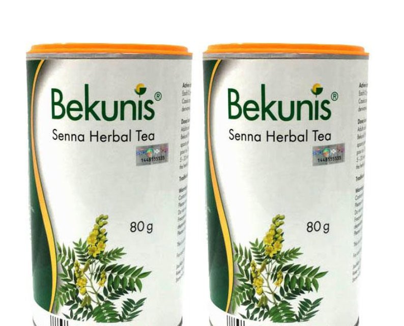 4 x Bekunis Laxative Herbal Tea For Constipation Relief 80g