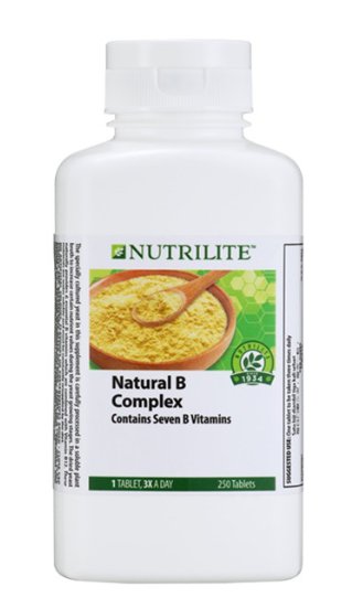 2 X NEW NUTRILITE AMWAY Natural B Complex Contains 7 B Vitamins 250 Tabs