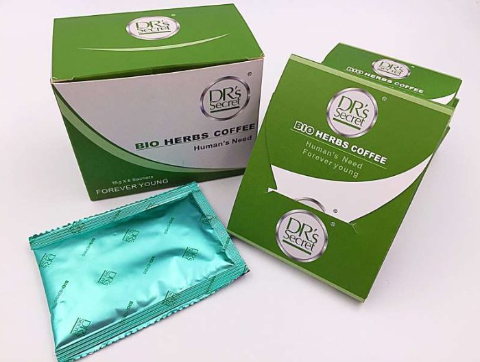 Drs Secret's Bio Herbs Coffee for Men's 15g X 6sachets.