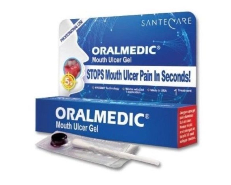 ORALMEDIC Mouth Ulcer Gel Recommended for Stops Mouth Ulcer Pain In Seconds