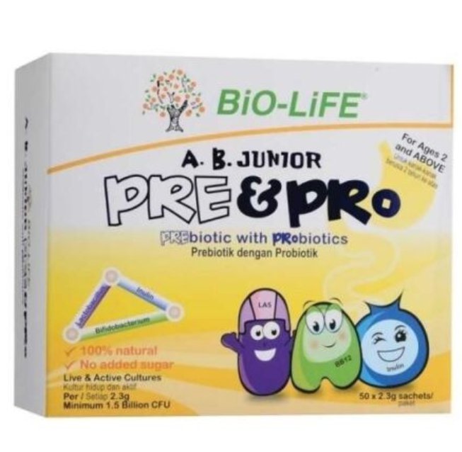 2 x Bio Life A.B. Junior Pre Pro Biotic  50's - FS