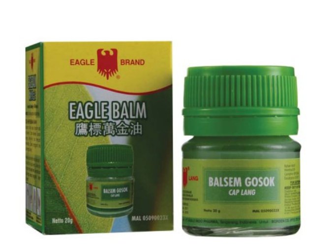 2 x Eagle Brand Balsem Gosok Cap Lang Balm /Joint pain with Arthritis 20g - FS