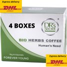 4 Boxes X Drs Secret's Bio Herbs Coffee for Men's 6sachets - Fast DHL Express