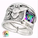 Mystic Topaz Owl Ring (SSR0015)