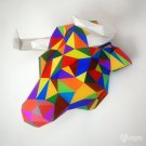 Printable faux taxidermy papercraft bull trophy for your wall decor