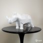 DIY papercraft rhino sculpture for your decor