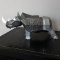 DIY papercraft rhino sculpture for your decor