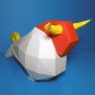 DIY papercraft bull sculpture for your decor