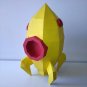 DIY papercraft rocket sculpture for your kid's decor