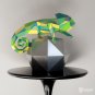 DIY papercraft chameleon sculpture for your decor