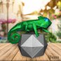 DIY papercraft chameleon sculpture for your decor