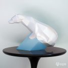 DIY papercraft polar bear sculpture for your decor