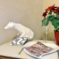 DIY papercraft polar bear sculpture for your decor