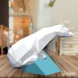 DIY papercraft polar bear sculpture for your decor