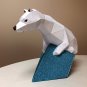 DIY papercraft polar bear sculpture for your decor