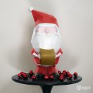 DIY papercraft Santa Claus sculpture for your Christmas decor