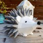 DIY papercraft hedgehog sculpture for your decor