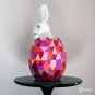 DIY papercraft Easter bunny sculpture for your Easter decor
