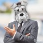 DIY Schnauzer dog paper mask for your Halloween disguise