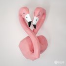 DIY flamingo papercraft trophy for your wall decor