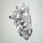 DIY wolf papercraft trophy for your wall decor