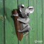 Printable 3D papercraft koala trophy wall mount