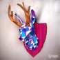 3D Papercraft jackalope PDF template for your wall decor