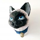 DIY Papercraft cat head wall mount