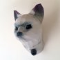 DIY Papercraft cat head wall mount