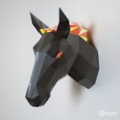 DIY horse papercraft for your wall mount decor