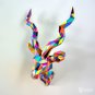 DIY papercraft antelope trophy - wall hanging