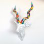 DIY papercraft antelope trophy - wall hanging