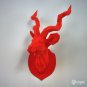 DIY papercraft antelope trophy - wall hanging